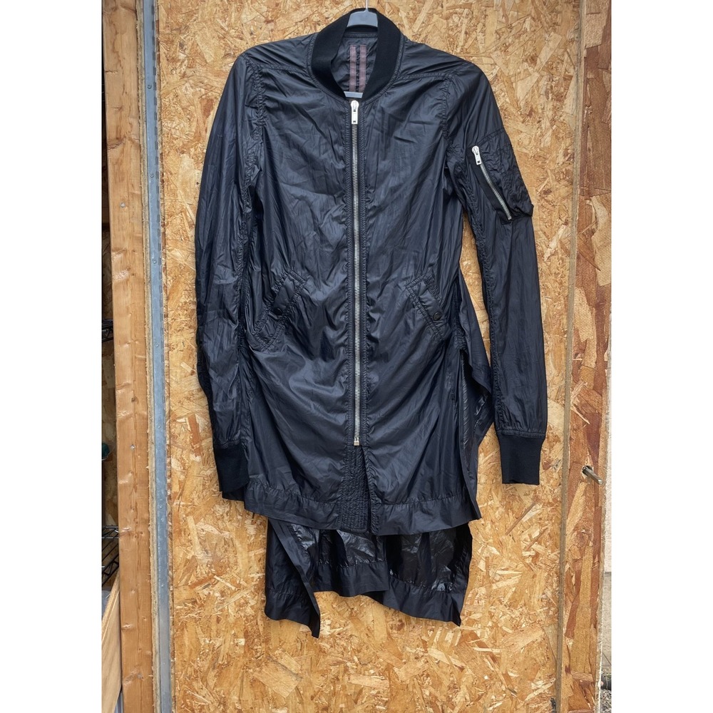 Rick Owens DRKSHDW Full Zip Flight Jacket Small Black Cybergoth Avante Garde